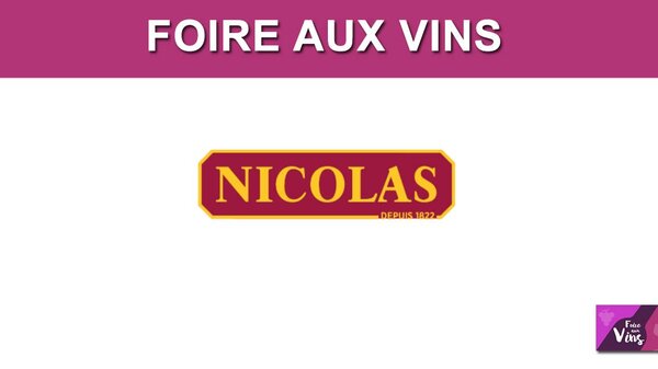 Foire aux vins NICOLAS automne 2026